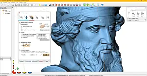 Deskproto esempio di lavorazione di un busto classico usando il tutore, seconda fase