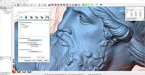 Deskproto esempio di lavorazione di un busto classico usando il tutore, ultima fase