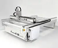 Frestrice CNC del tipo pantografo a portale, modello CNC-Step RaptorX-SL con motori passo passo